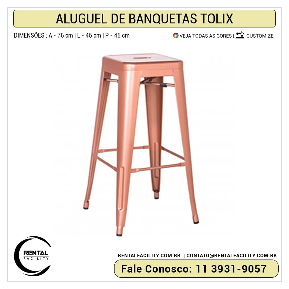 Aluguel de Banquetas Tolix