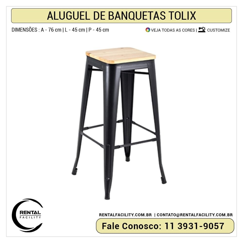 Aluguel de Banquetas Tolix