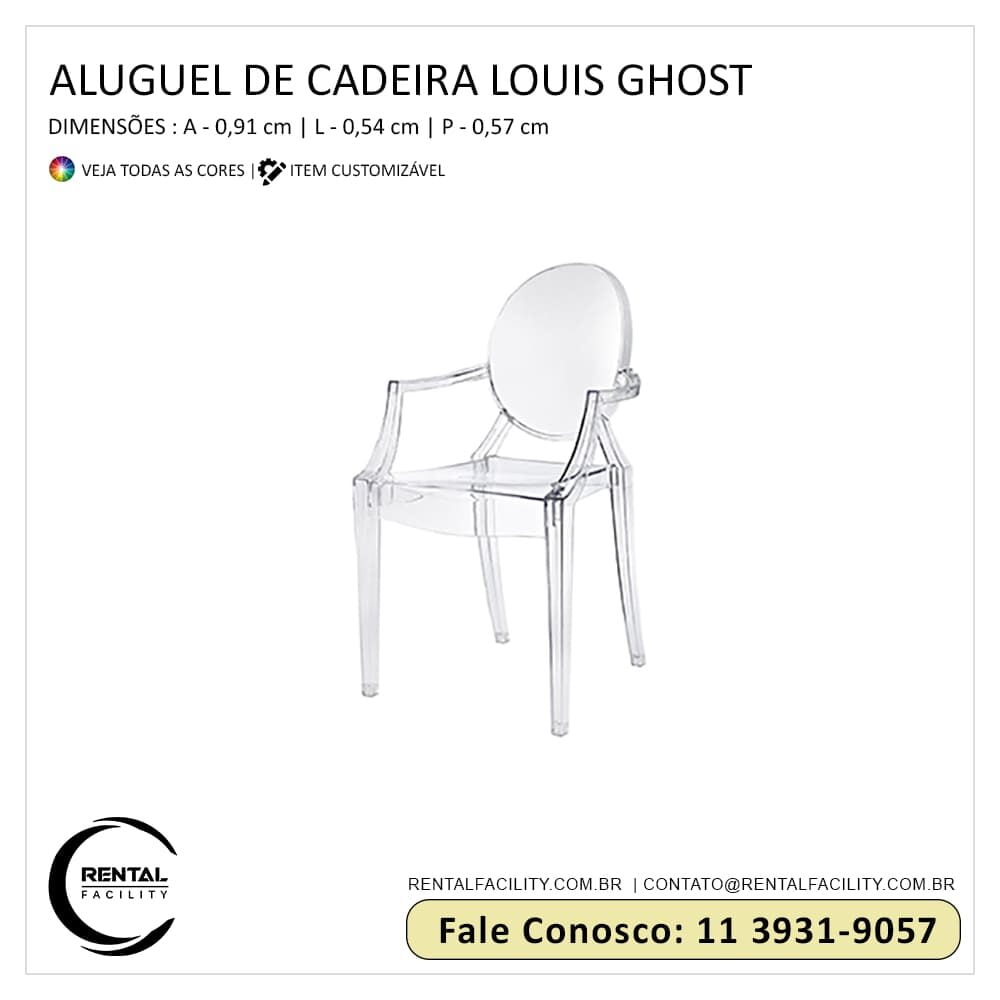 Aluguel de Cadeiras Louis Ghost