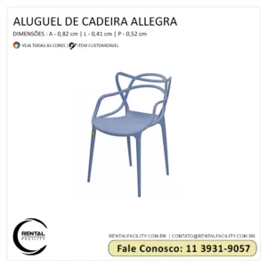 Cadeira Allegra Azul