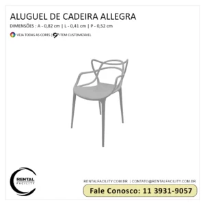 Cadeira Allegra Cinza