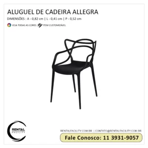 Cadeira Allegra Preta