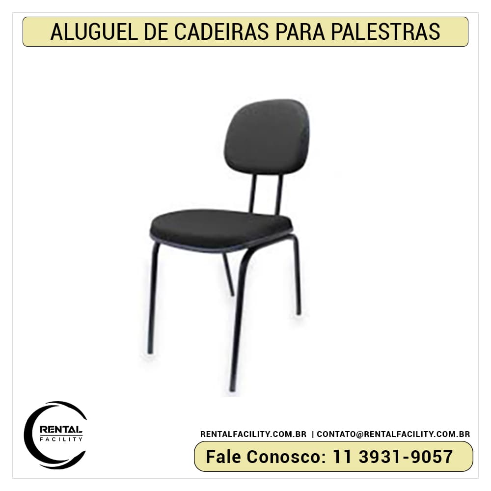Aluguel de cadeiras para auditório palito