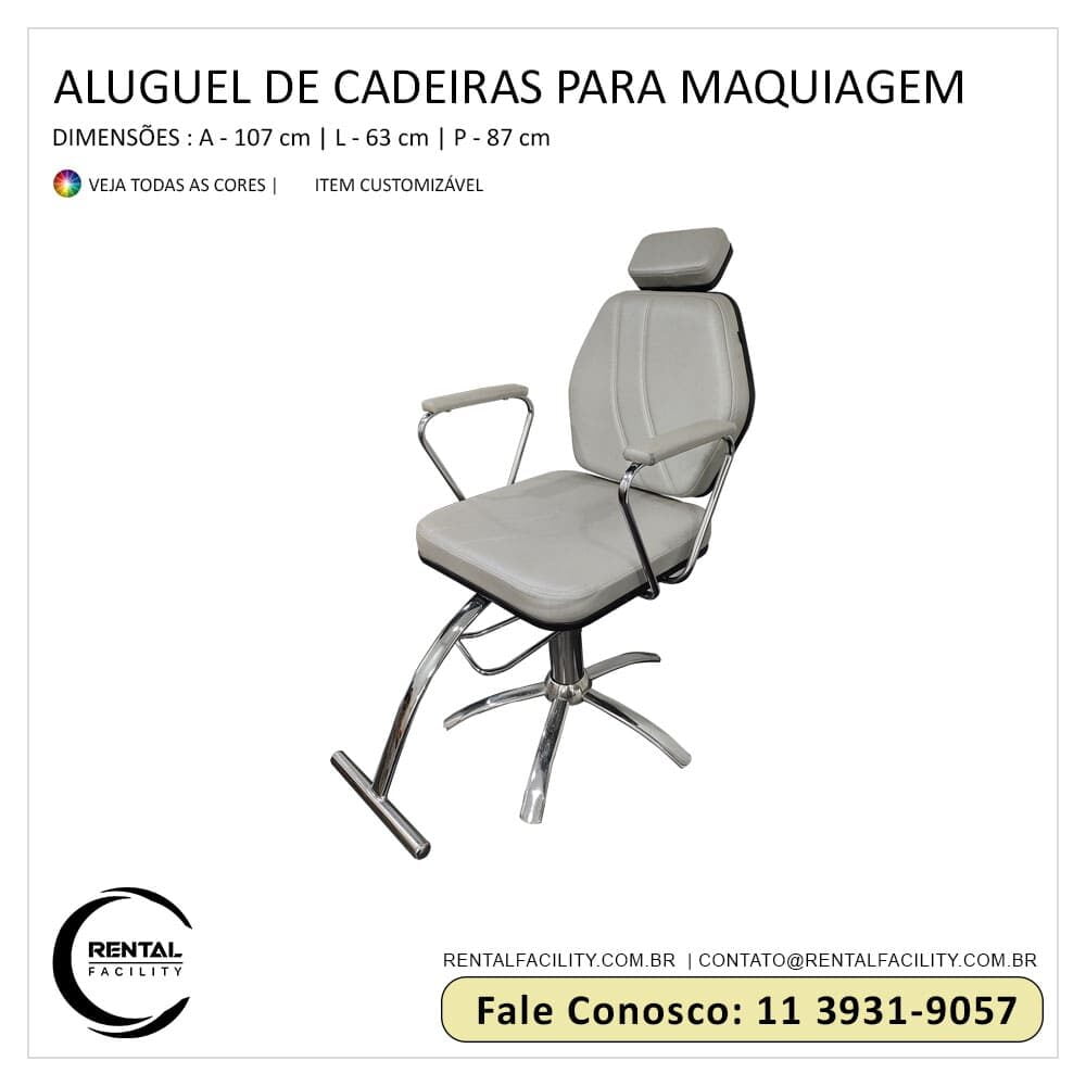 Aluguel de Cadeiras de Maquiagem