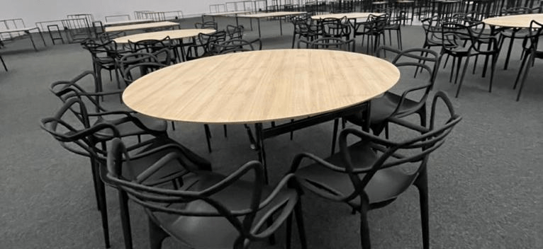 Aluguel de Mesa Redonda com cadeiras Allegra