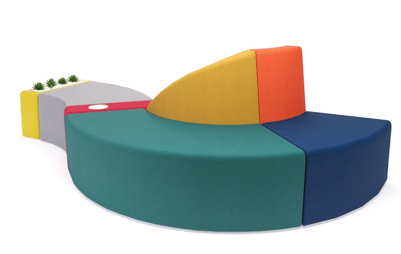 Aluguel de Puffs coloridos High Tech