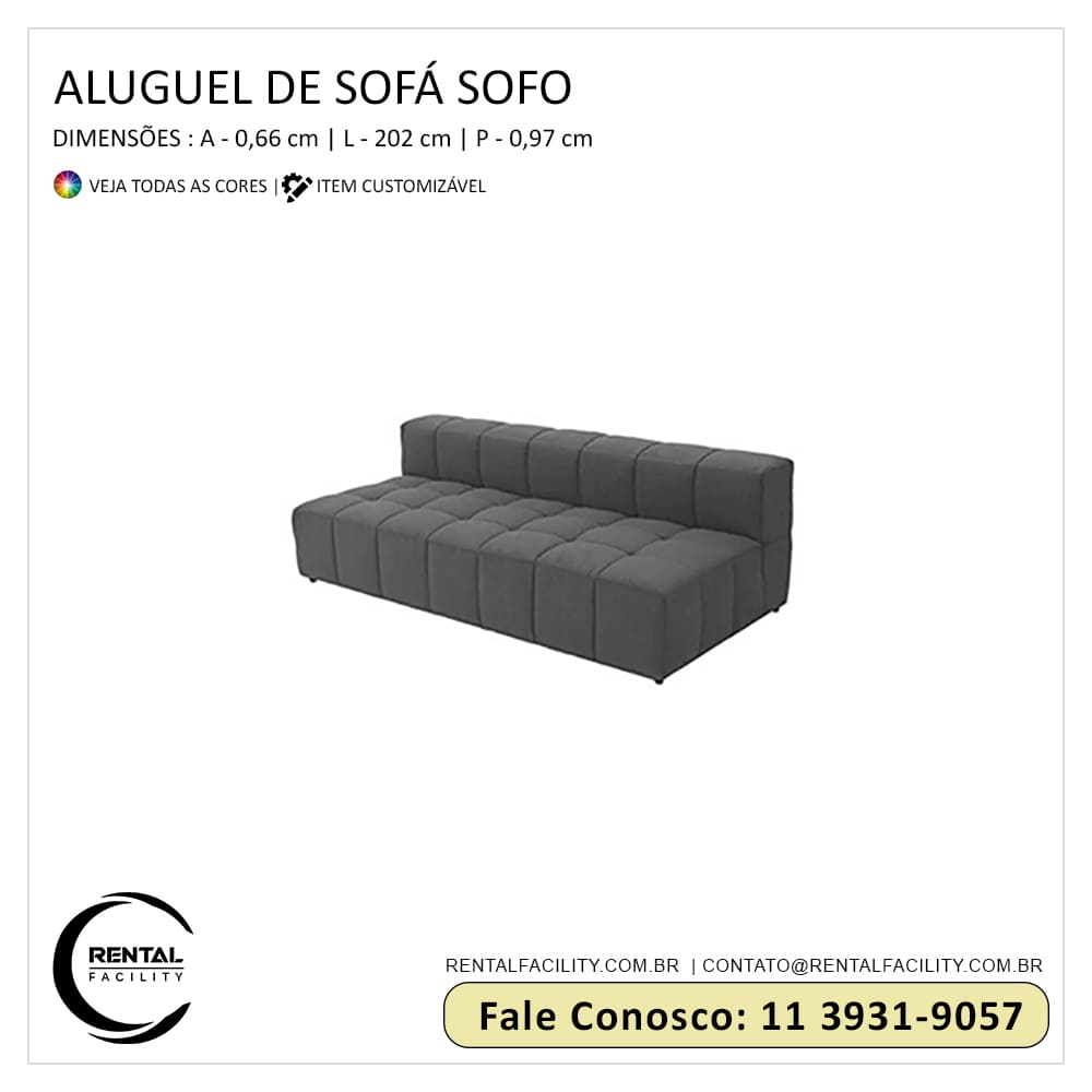 Aluguel de Sofá Sofo - Sofás Modulares