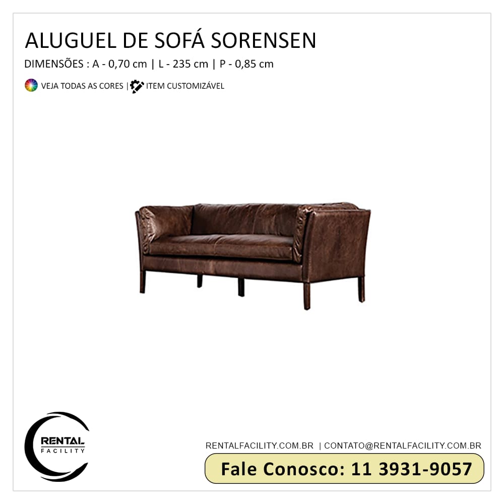 Aluguel de Sofá de Couro - Sorensen