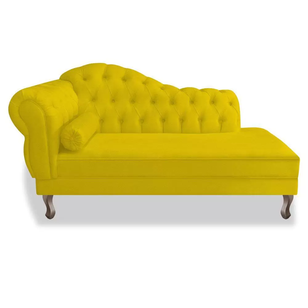 Aluguel de Divãs Recamier para eventos de cor amarelo